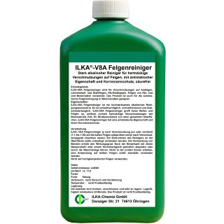 ILKA V8A Felgenreiniger hochwirksames alkalisches Reinigungskonzentrat antistatisch säurefrei Korrosionsschutz