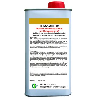 ILKA Alu-Fix Konservierungsmittel mit Reinigungskraft für Eloxal und beschichtete Metallfassaden