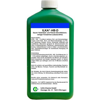 ILKA HB-D Saurer Hallenbad-und Fliesen-Desinfektionsreiniger (salzsäurefrei) 1 Liter