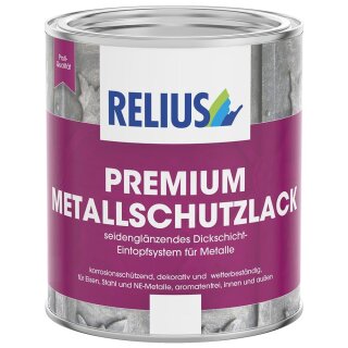 Relius Premium Metallschutzlack Seidenglänzender, dickschichtiger, hoch deckender Metallschutzlack im Eintopfsystem