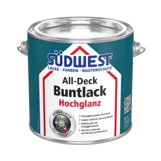 Südwest All-Deck® Buntlack Hochglanz RAL1004 goldgelb 0,375 l