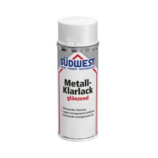 Südwest Metall-Klarlack Spray, glänzend 0,4 liter farblos