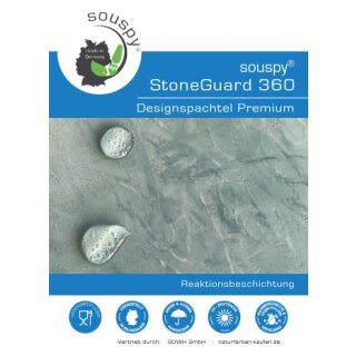 souspy® StoneGuard 360 Designspachtel Premium - Reaktionsbeschichtung für mineralische Designspachtel