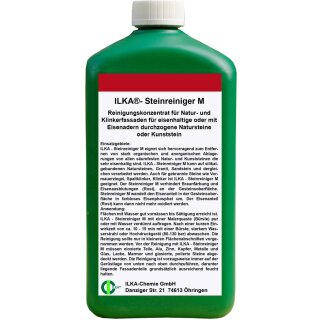 ILKA Steinreiniger M Reinigungskonzentrat 1 Liter, Fassadenreiniger, Natursteinreiniger